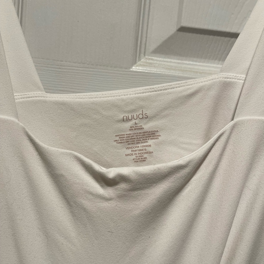 Nuuds Cream Sleeveless Top